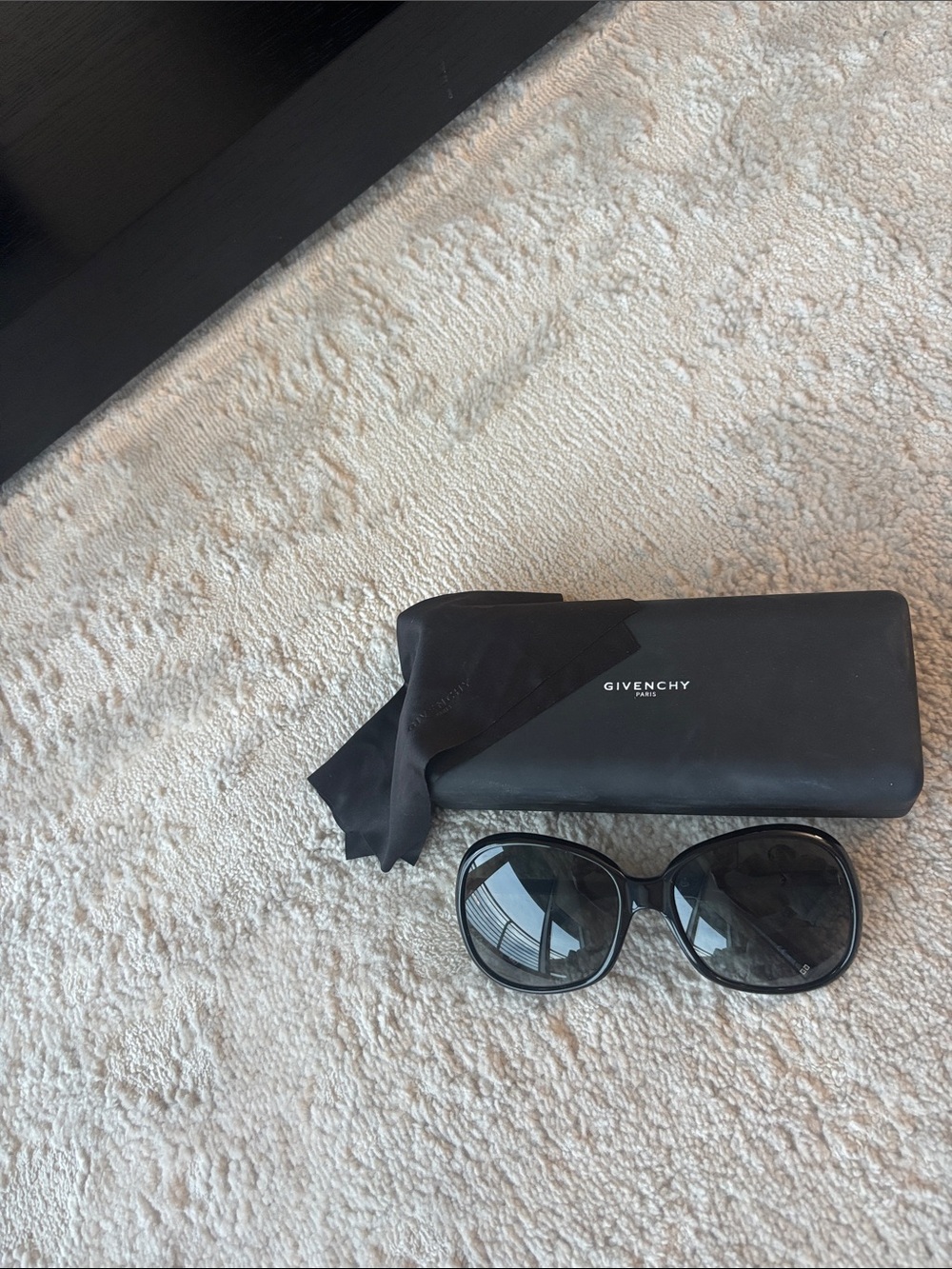 Givenchy Black Oversized Women's Sunglasses with Case